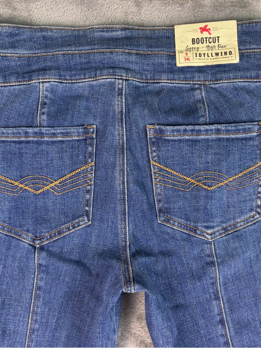 Idyllwind High Rise Bootcut Jeans Women's 8/34L Blue Stretch Denim Western Y2K - Picture 7 of 16